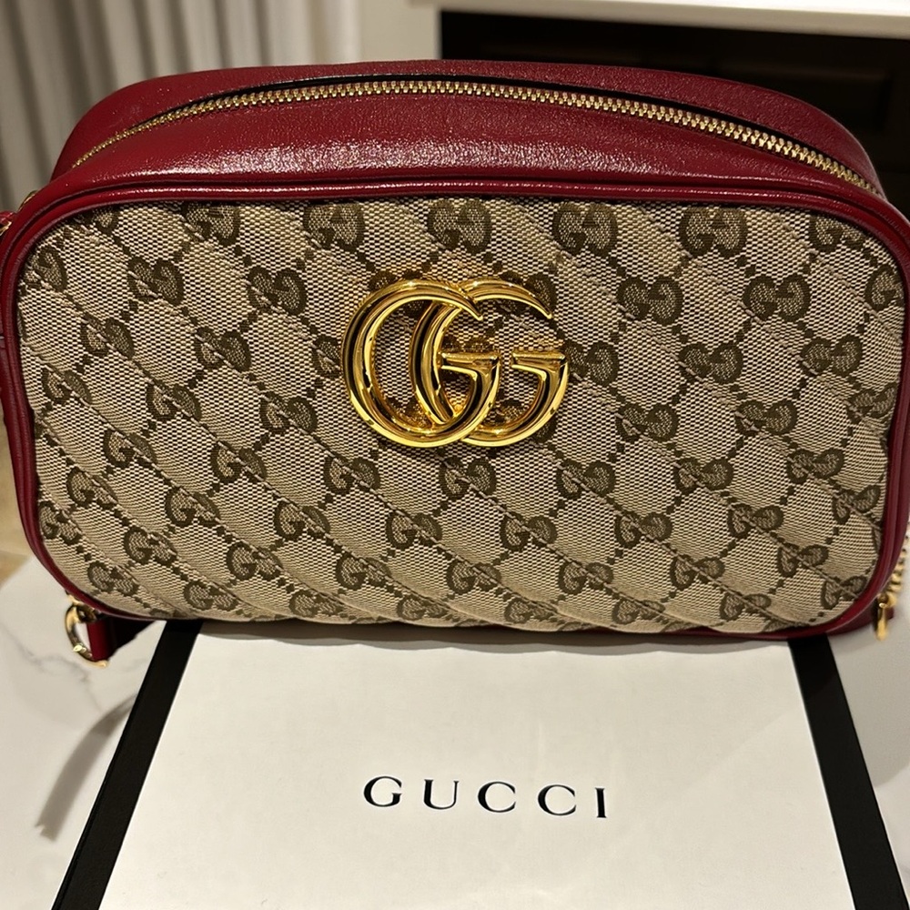 ☘️SOLD☘️ GUCCI Marmont Canvas Bag